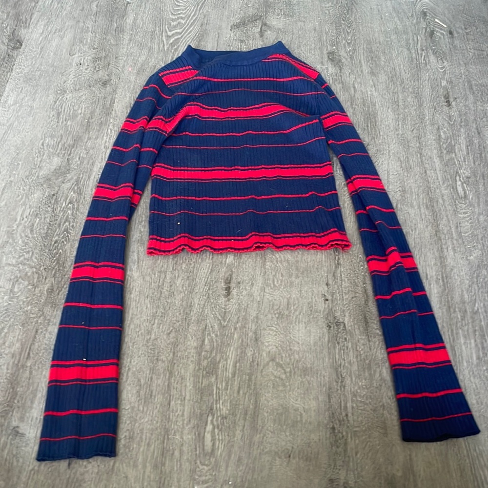 Red and blue long sleeve